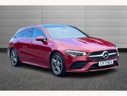 Red Used 2021 Mercedes CLA200 AMG Line Premium Plus Estate | £23,949 (A bit pricey)