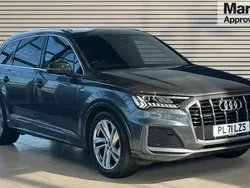 Grey Used 2021 Audi Q7 S-Line SUV | £40,991 (Fair price)