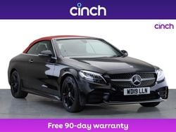 Black Used 2019 Mercedes C200 AMG line Cabriolet | £16,549 (Good price)