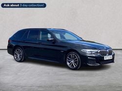 Black Used 2022 BMW 530e M Sport Estate | £25,499 (Fair price)