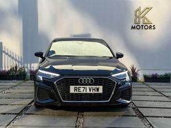 Black Used 2021 Audi A3 S-Line Sedan | £20,000 (Fair price)