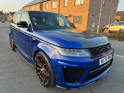 Blue Used 2020 Land Rover Range Rover Sport SVR SUV | £53,995 (A bit pricey)
