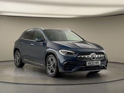 Denim blue Used 2022 Mercedes GLA180 AMG line SUV | £28,500 (A bit pricey)