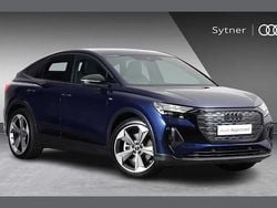 Blue New 2025 Audi Q4 Sportback e-tron Black Edition SUV | £40,000 (Good price)