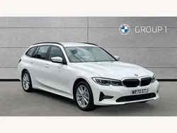 White Used 2020 BMW 330e Sport Line Estate | £20,990 (Good price)