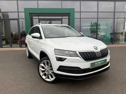Moon white metallic Used 2018 Skoda Karoq SUV | £15,749 (Fair price)