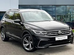 Deep black Used 2024 VW Tiguan R-line Edition SUV | £28,537 (Fair price)