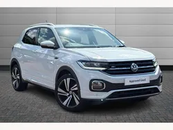 Pure white Used 2020 VW T-Cross R-line SUV | £17,995 (Fair price)