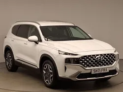 White Used 2021 Hyundai Santa Fe Premium SUV | £29,498 (Fair price)