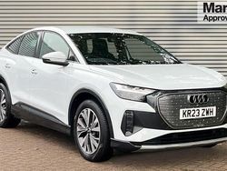 Solid polar white Used 2023 Audi Q4 e-tron Sport SUV | £24,599 (Fair price)