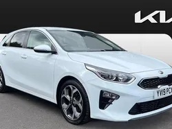 White Used 2019 Kia Ceed 3 Hatchback | £10,801 (Fair price)