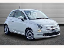 Urban white Used 2016 Fiat 500 Lounge Hatchback | £7,250 (Fair price)