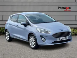 Blue Used 2021 Ford Fiesta Titanium Hatchback | £11,241 (Good price)