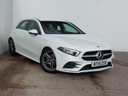 White Used 2019 Mercedes A180 AMG line Hatchback | £14,498 (Fair price)