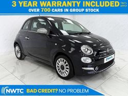 Black Used 2016 Fiat 500 Lounge Hatchback | £4,795 (Good price)