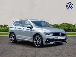 Silver Used 2025 VW Tiguan Allspace R-line SUV | £36,500 (Expensive)