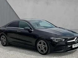 Cosmos black metallic Used 2021 Mercedes CLA180 AMG Line Premium Plus Sedan | £25,544 (Fair price)
