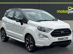 White platinum Used 2018 Ford Ecosport ST-Line SUV | £13,000 (Fair price)