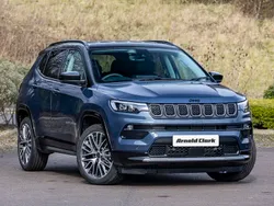 Bicolour metallic blue shade with black roof New 2025 Jeep Compass Summit SUV | £27,498 (Fair price)