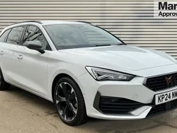 Metallic nevada white Used 2024 Cupra Leon Estate | £21,995 (Fair price)