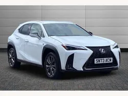 F sport white Used 2023 Lexus UX 250h Sport Design Packet SUV | £25,995 (Fair price)