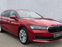 Carmine red New 2025 Skoda Superb SE L Estate | £33,250 (A bit pricey)