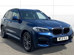 Blue Used 2021 BMW X3 M Sport SUV | £27,828 (Good price)