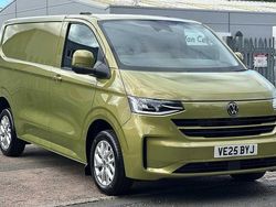 Warm green metallic Used 2025 VW Transporter Pro Van | £36,990 (Expensive)