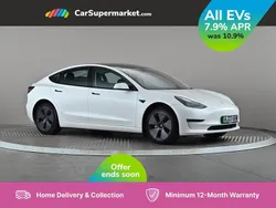 White Used 2023 Tesla Model 3 Long Range Sedan | £24,497 (A bit pricey)