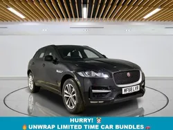 Black Used 2018 Jaguar F-Pace R-Sport SUV | £16,199 (Fair price)