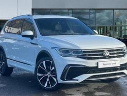 Pure white Used 2024 VW Tiguan Allspace R-line SUV | £35,701 (A bit pricey)