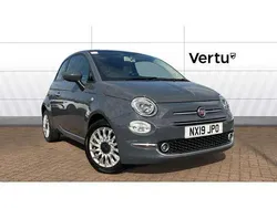 Grey Used 2019 Fiat 500 Lounge Hatchback | £8,235 (Fair price)