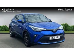 Nebula blue (metallic paint) Used 2021 Toyota C-HR Design SUV | £16,450 (Fair price)