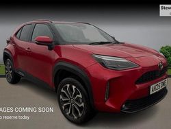 Red Used 2025 Toyota Yaris Hybrid Design Hatchback | £22,906 (A bit pricey)