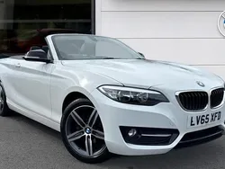 White Used 2015 BMW 218 Sport Line Cabriolet | £11,311 (Fair price)