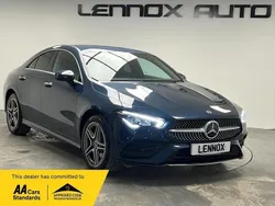Blue Used 2021 Mercedes CLA250e AMG line Sedan | £22,990 (Fair price)