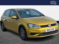 Yellow Used 2019 VW Golf VII SE Hatchback | £11,690 (Good price)