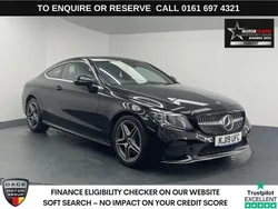 Black Used 2019 Mercedes C220 AMG line Coupe | £16,970 (Fair price)