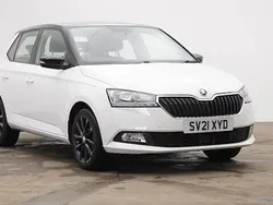Candy white black magic pearl effect Used 2021 Skoda Fabia SE Hatchback | £12,995 (Fair price)