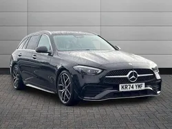 Black Used 2024 Mercedes C200 AMG Line Premium Estate | £34,450 (A bit pricey)