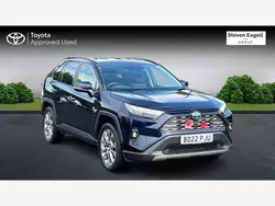Blue Used 2022 Toyota RAV4 Hybrid SUV | £32,006 (A bit pricey)