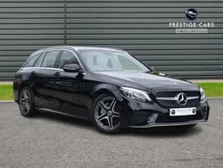 Black Used 2019 Mercedes C220 AMG Line Premium Estate | £17,699 (Good price)