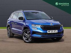 Race blue metallic Used 2025 Skoda Karoq SportLine SUV | £33,995 (Expensive)
