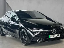 Black New 2025 Mercedes EQE350 AMG line Sedan | £58,890 (Super price)