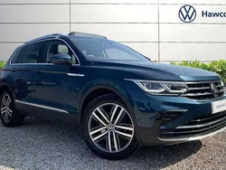Blue Used 2022 VW Tiguan Elegance SUV | £26,995 (Fair price)