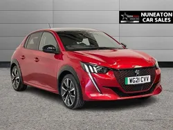 Red Used 2021 Peugeot e-208 Premium Hatchback | £12,800 (Fair price)