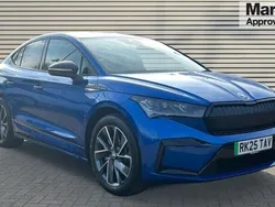 Race blue Used 2025 Skoda Enyaq iV SportlinePlus SUV | £36,950 (A bit pricey)