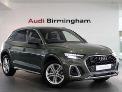 District green metallic Used 2022 Audi Q5 S-Line SUV | £37,450 (Expensive)