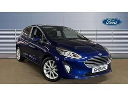 Blue Used 2018 Ford Fiesta Titanium Hatchback | £7,733 (Fair price)