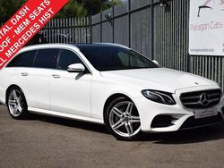 White Used 2017 Mercedes E220 AMG Line Premium Estate | £18,949 (Fair price)